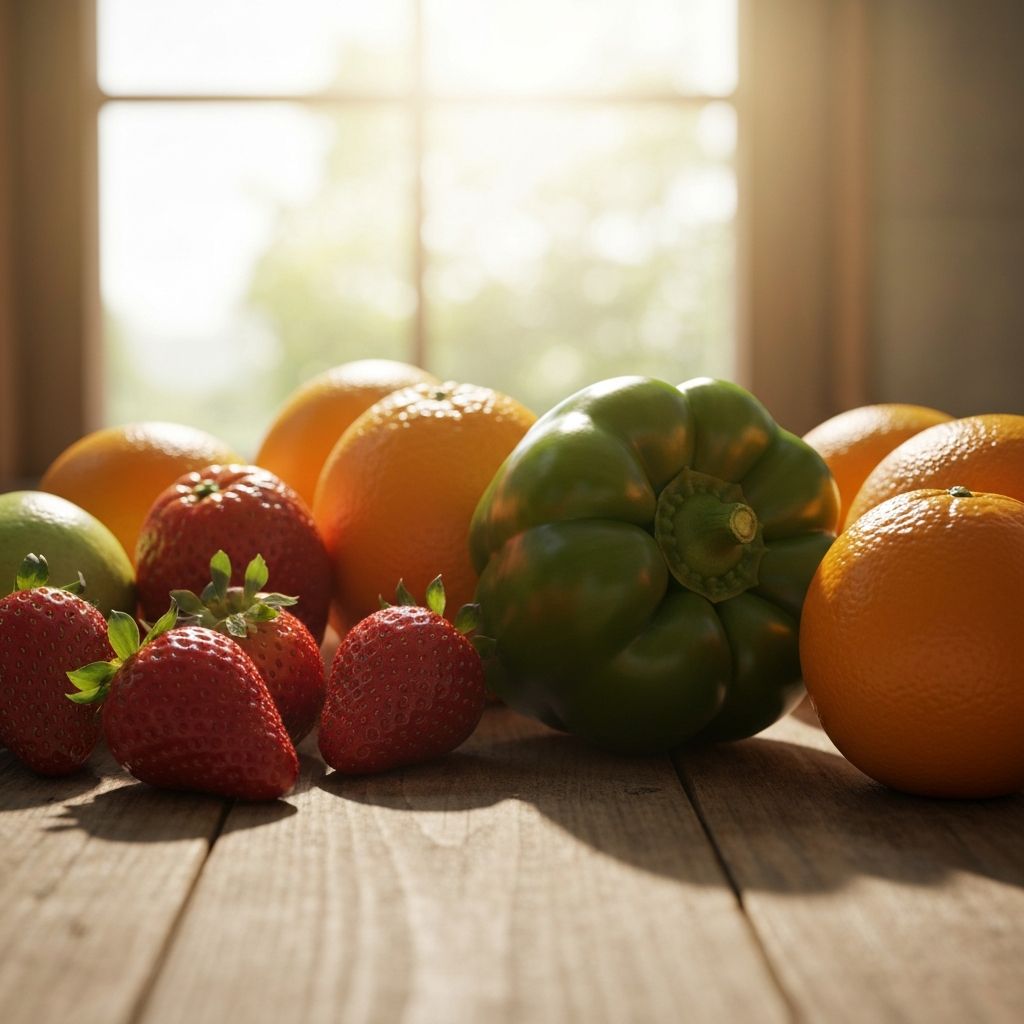 Fresh vegetables and fruits